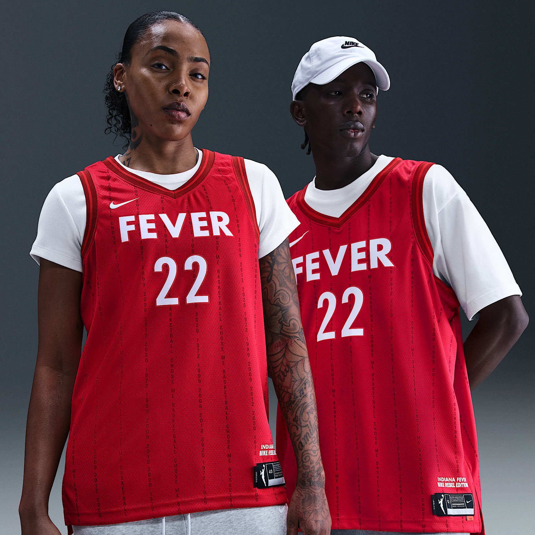 Caitlin Clark Indiana Fever Nike Dri-FIT WNBA Victory Jersey - University Red - detail