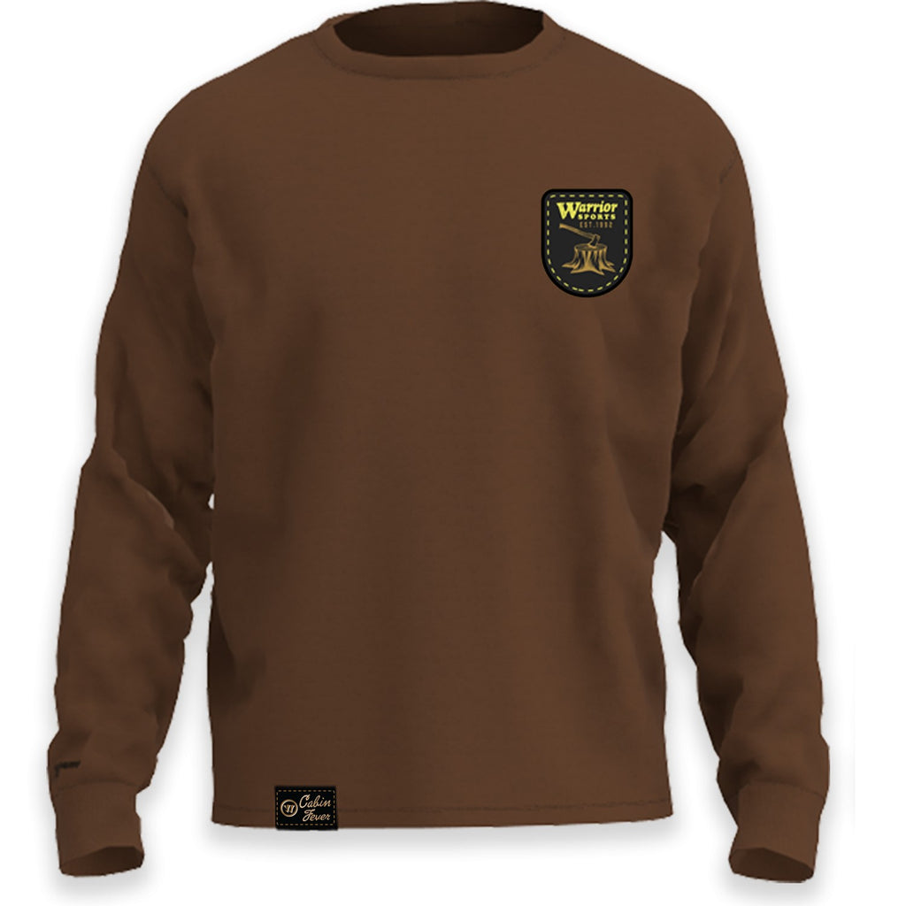 Warrior Men's Cabin Fever Long Sleeve T-Shirt - BROWN, front view