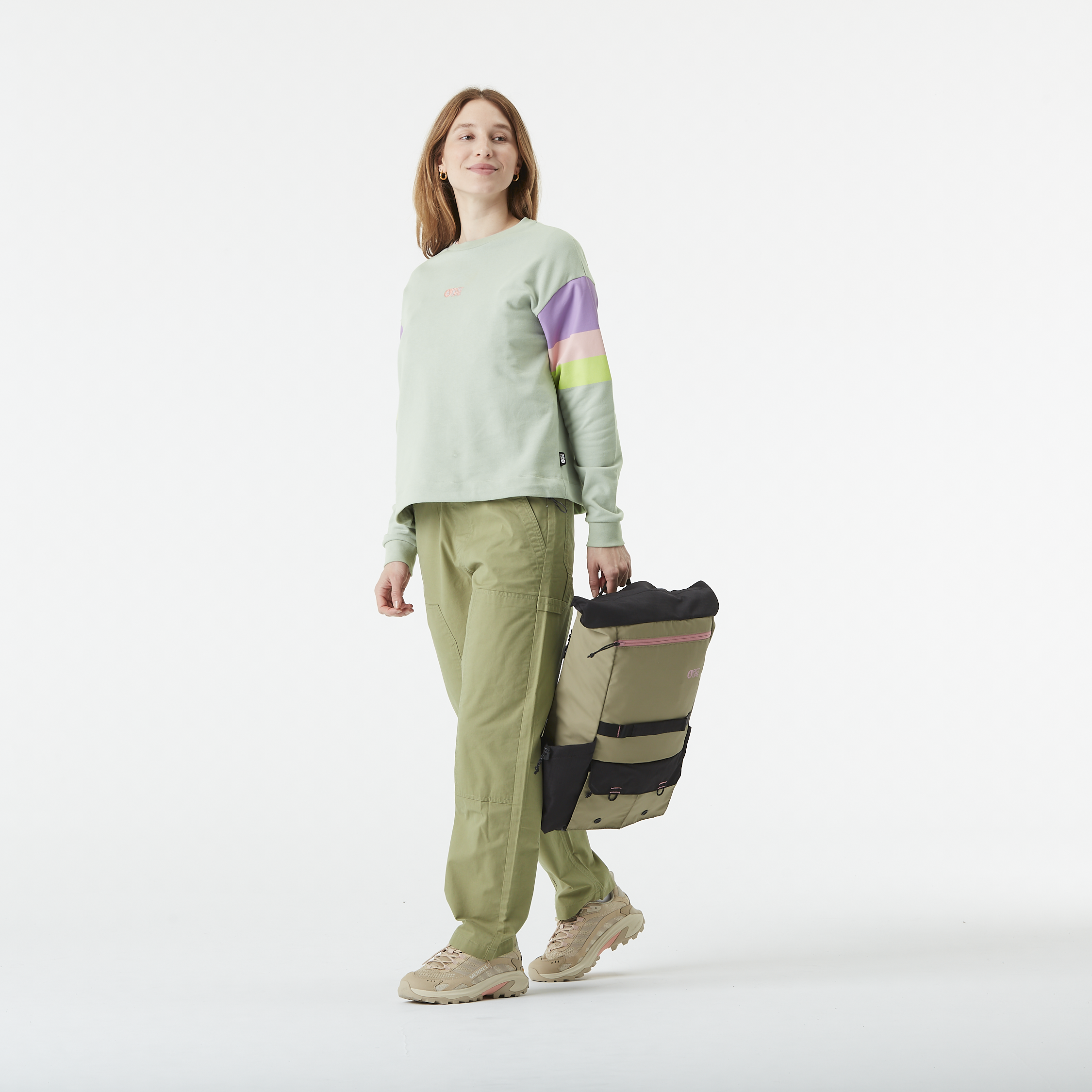 Picture Organic Women's Trisse Crew Sweatshirt - Cloudy Blue - view 5