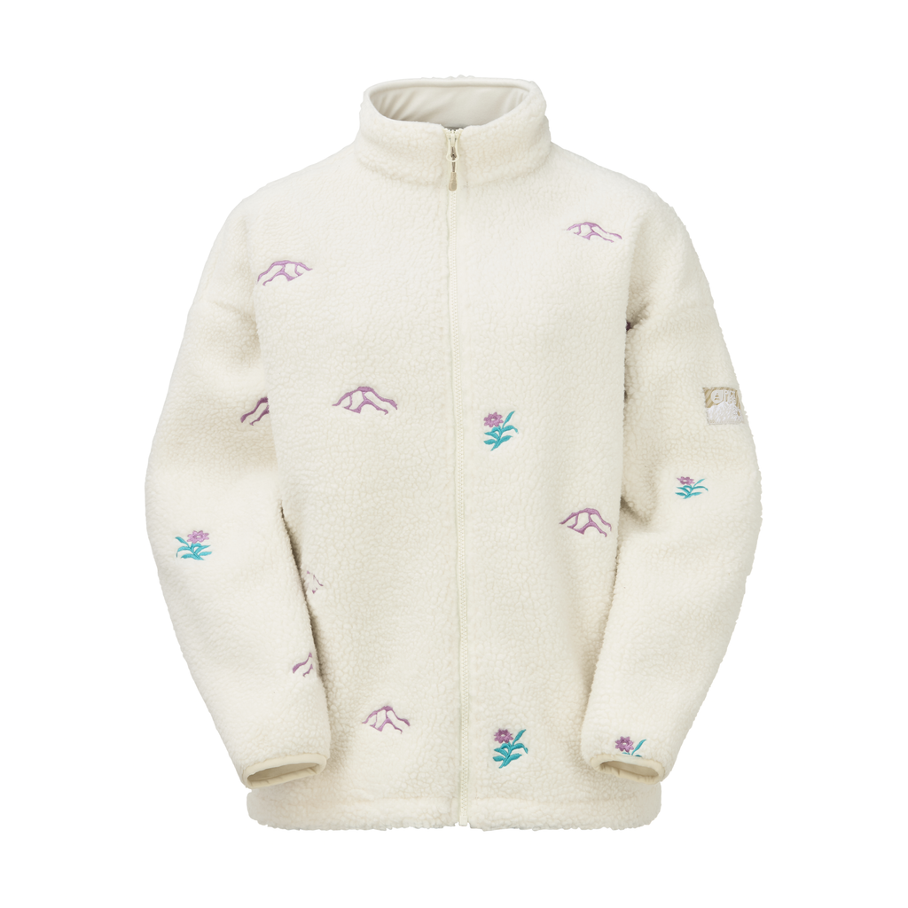 Picture Organic Women's Nyss Embro Zip Fleece - Tofu - view 1