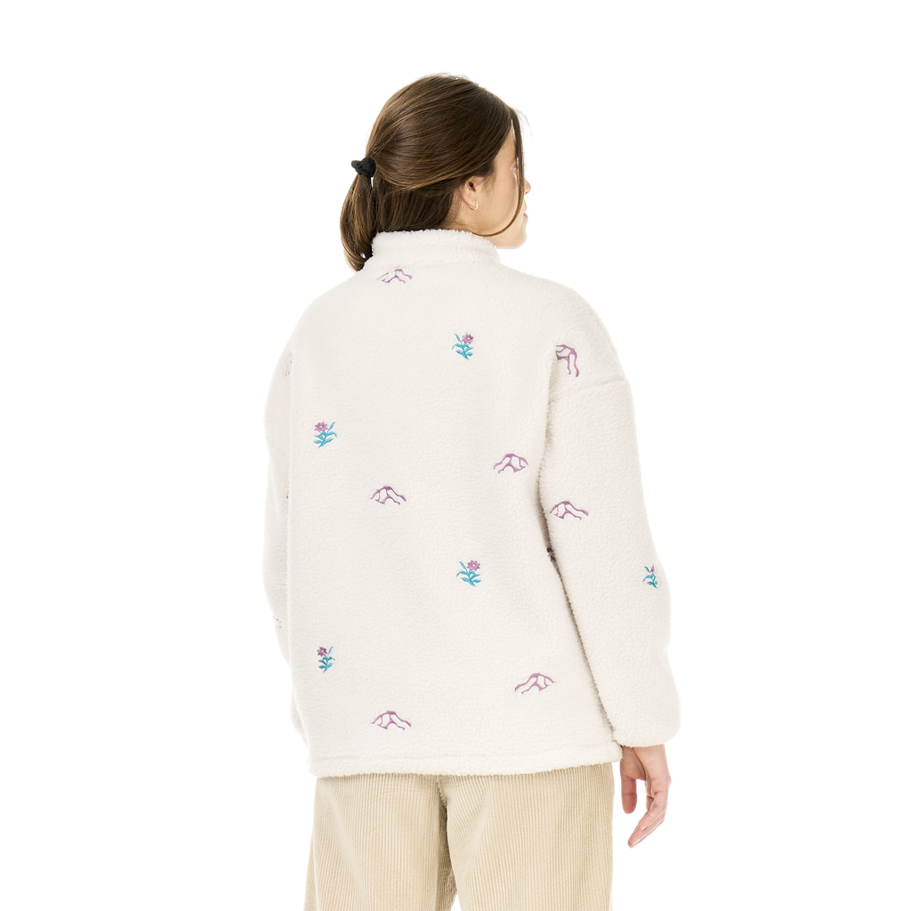Picture Organic Women's Nyss Embro Zip Fleece - Tofu - view 4