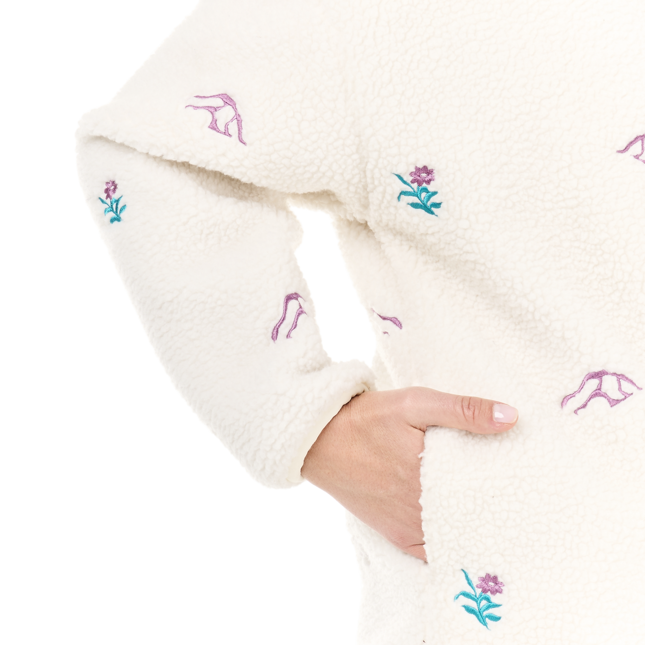 Picture Organic Women's Nyss Embro Zip Fleece - Tofu - view 5