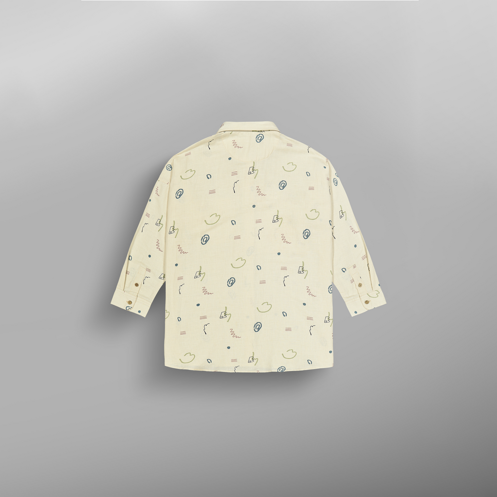 Picture Organic Women's Eyauta Shirt - Bloom Print - back flat