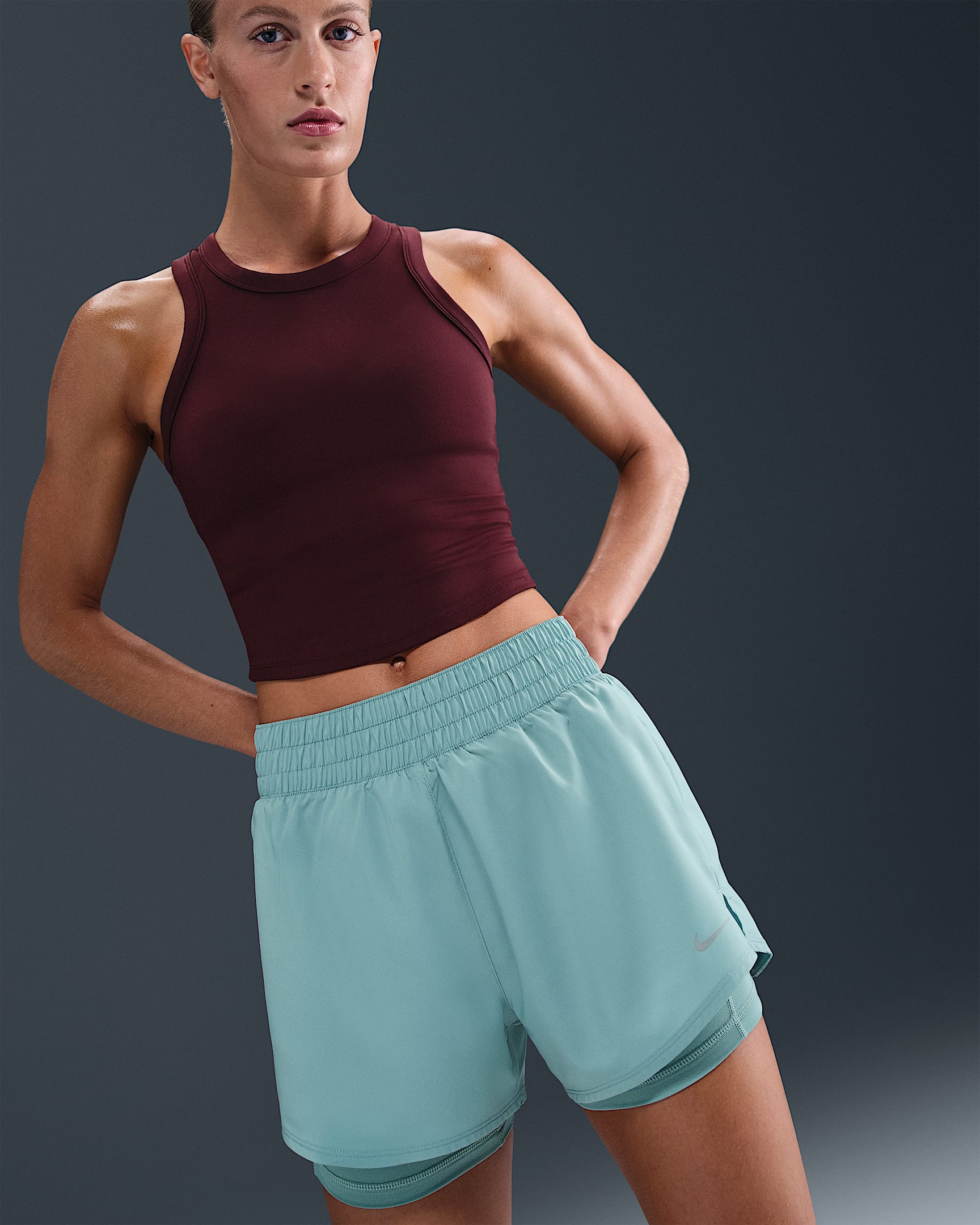 Women's Dri-FIT One High-Waisted 3" 2-in-1 Shorts