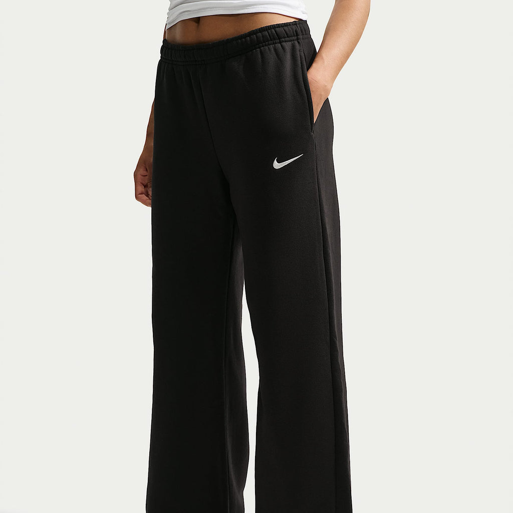 Nike Women's Studio Fleece Medium Weight Mid-Rise Wide-Leg Pants