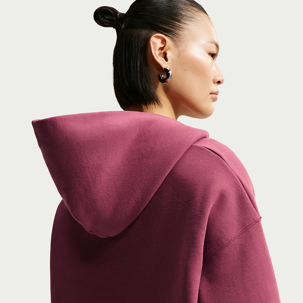 Nike Women's Studio Fleece Medium Weight Oversized Pullover Hoodie