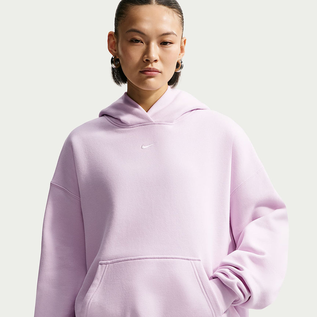 Nike Women's Studio Fleece Medium Weight Oversized Pullover Hoodie