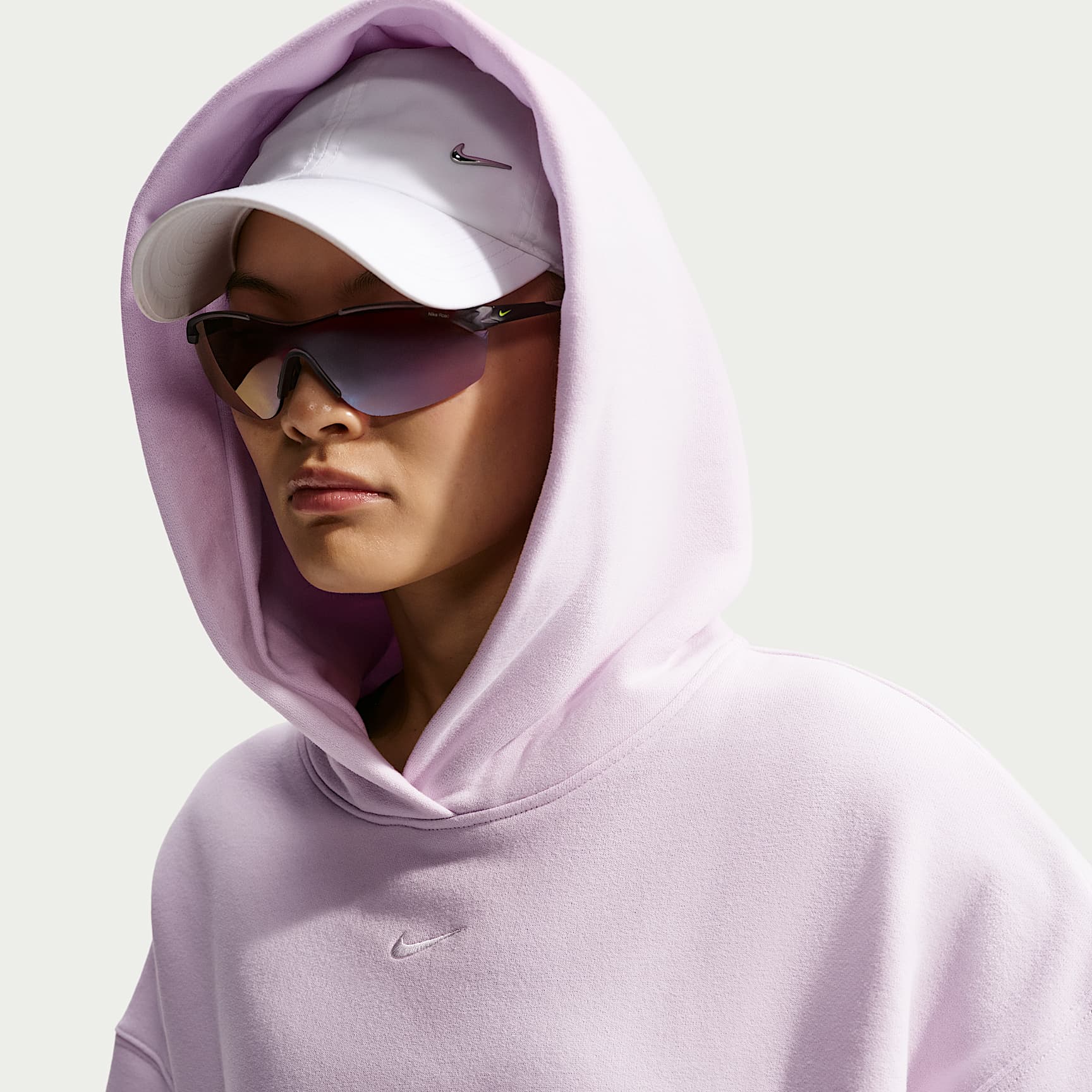 Nike Women's Studio Fleece Medium Weight Oversized Pullover Hoodie