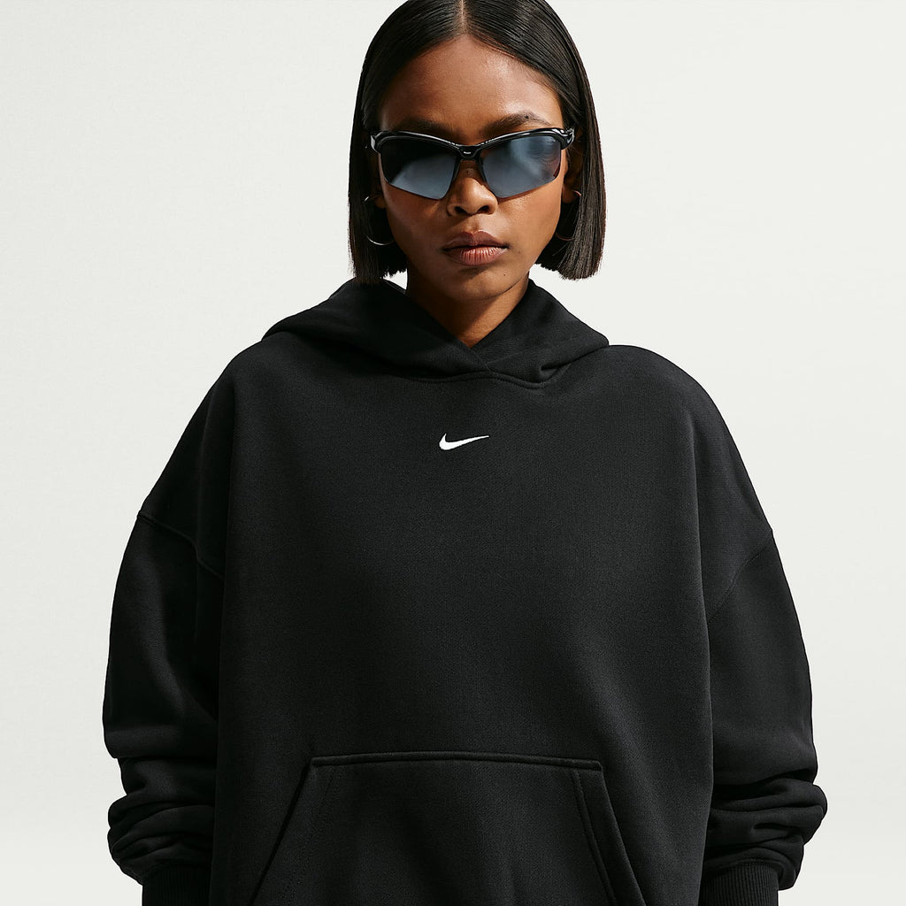 Nike Women's Studio Fleece Medium Weight Oversized Pullover Hoodie