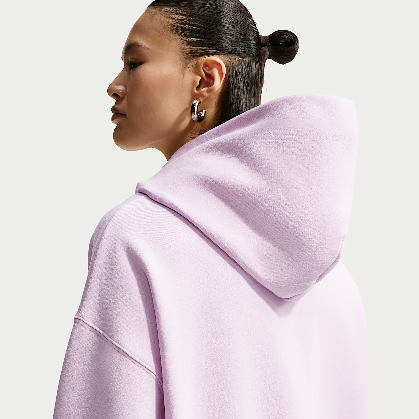 Nike Women's Studio Fleece Medium Weight Oversized Pullover Hoodie