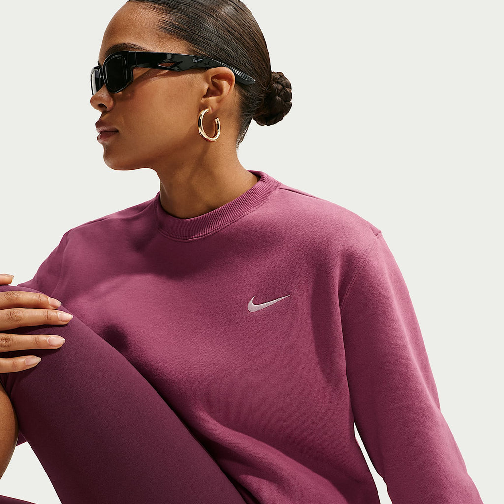 Nike Women's Studio Fleece Medium Weight Crew