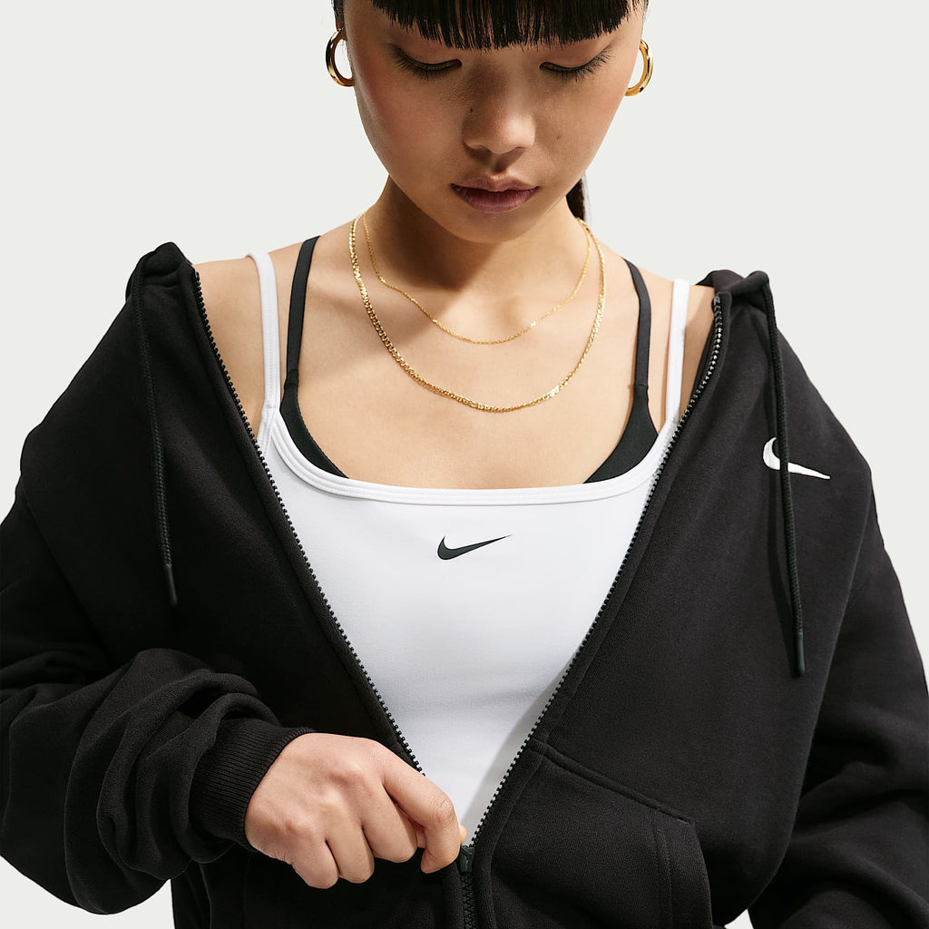 Nike Women's Studio Fleece Medium Weight Full-Zip Hoodie
