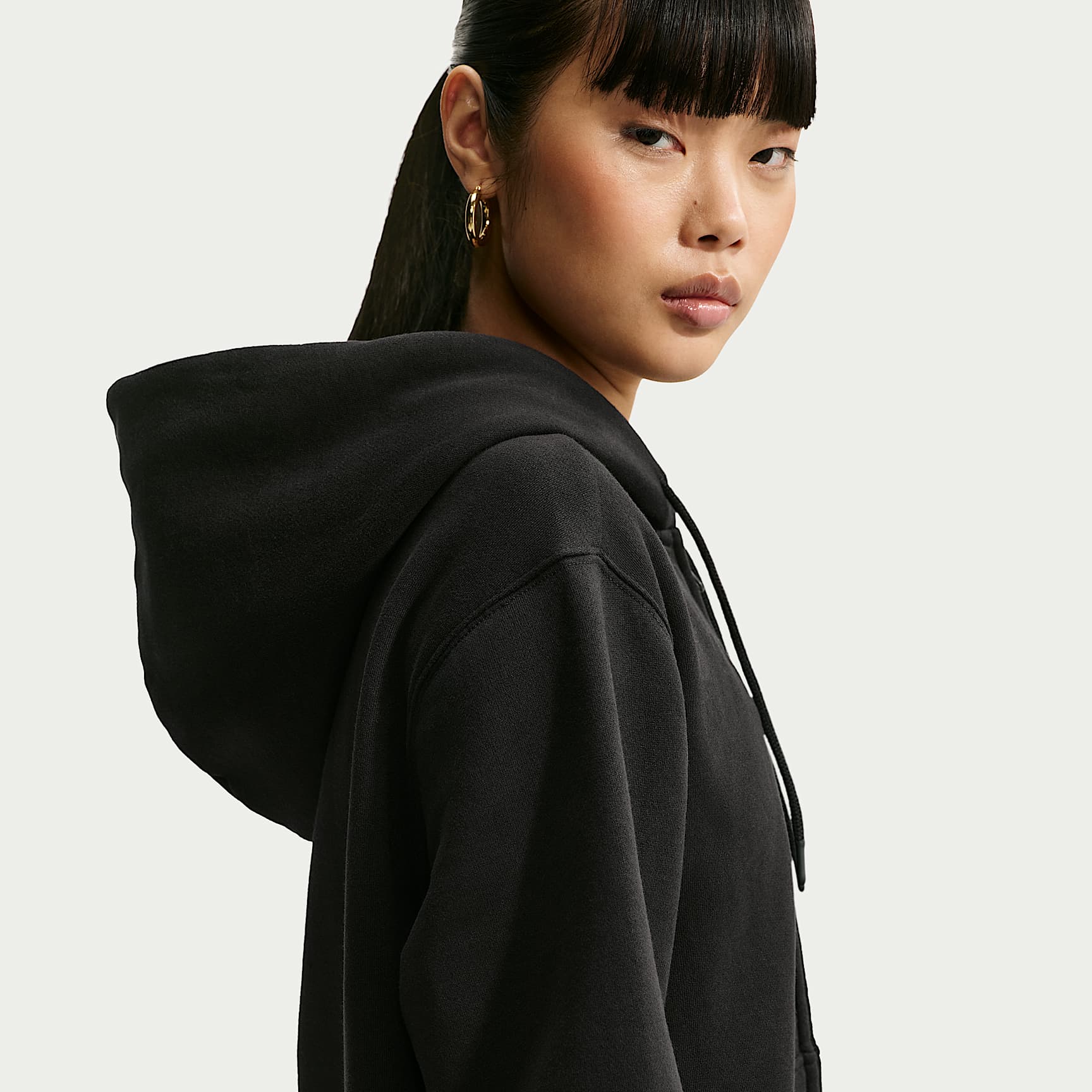 Nike Women's Studio Fleece Medium Weight Full-Zip Hoodie