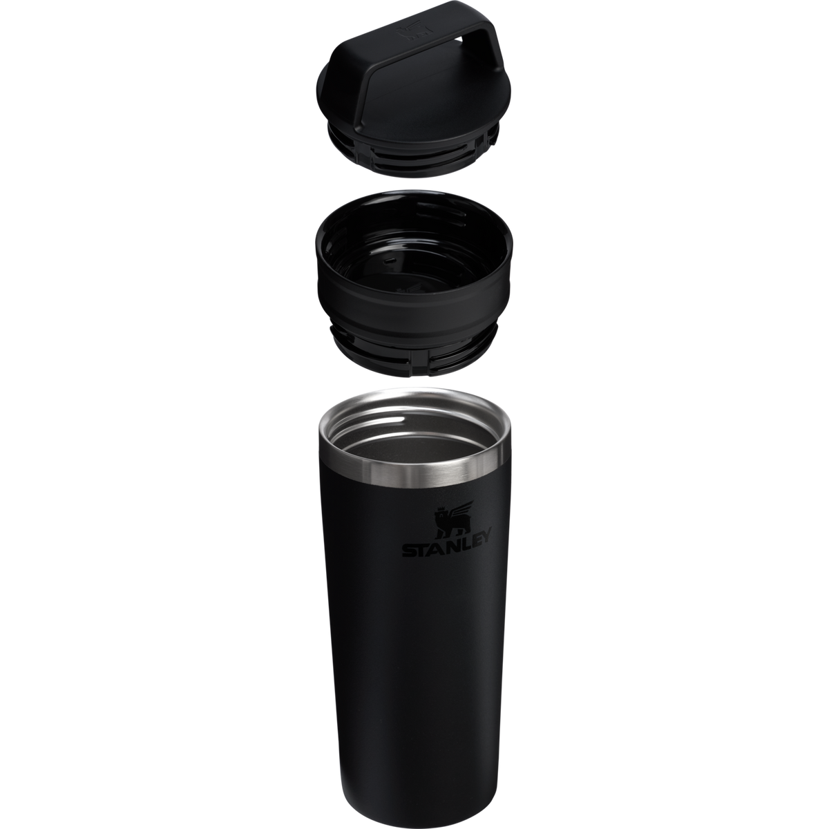 Stanley The Cafe-To-Go Travel Mug 16oz - BLACK 2.0 - exploded