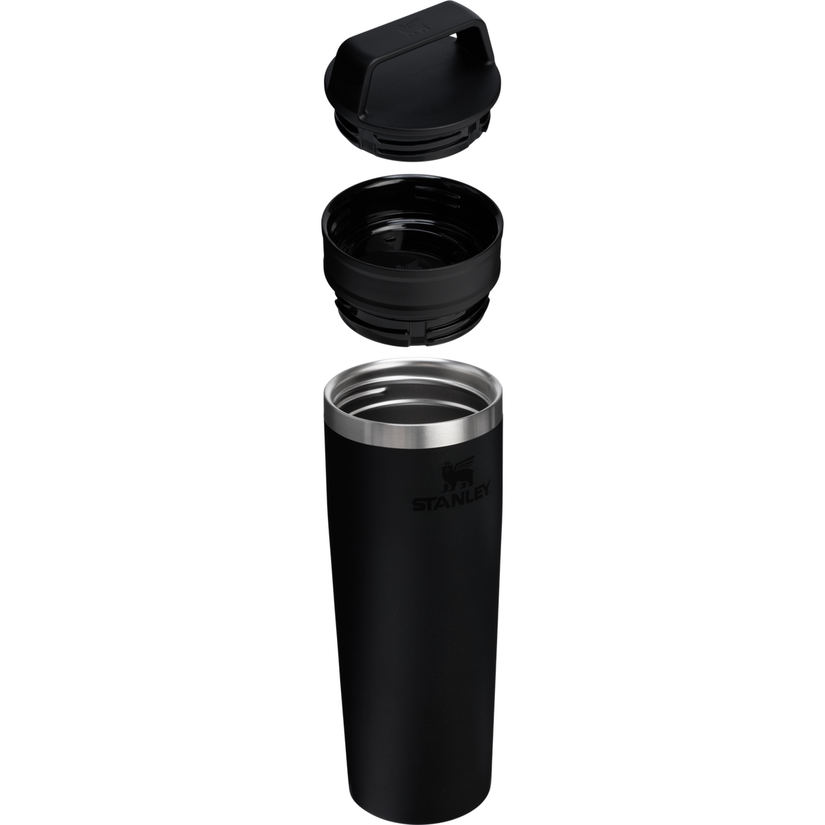 Stanley The Cafe-To-Go Travel Mug 20oz - BLACK 2.0 - exploded