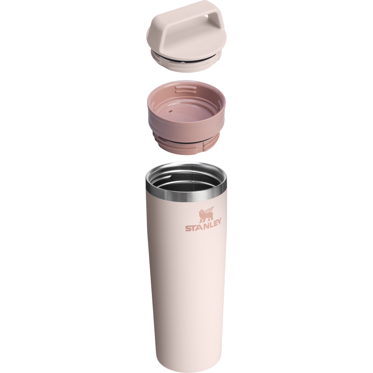 Stanley The Cafe-To-Go Travel Mug 20oz - ROSE QUARTZ - exploded