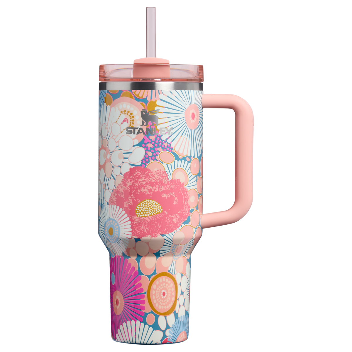 Stanley Quencher H2.0 Flowstate Tumbler 40oz Sorbet Wildflower front