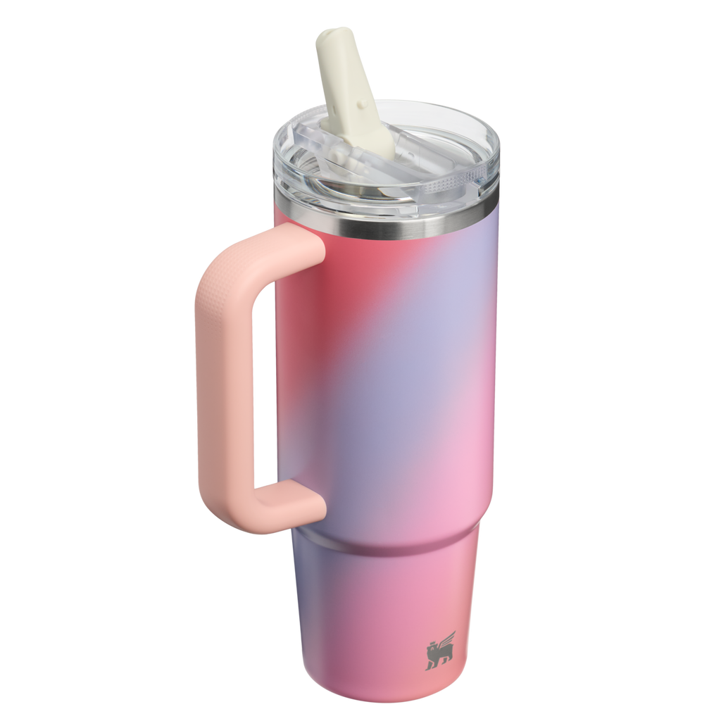 Stanley Quencher ProTour Flip Straw Tumbler 30oz Sunset Spiral back