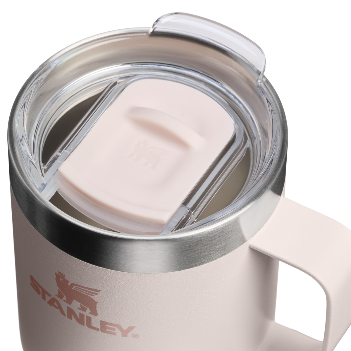 Stanley The Everyday Camp Mug 8oz - ROSE QUARTZ - lid detail