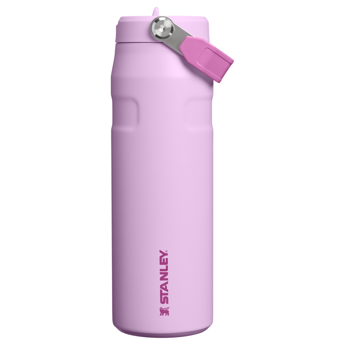 Stanley The Iceflow Bottle With Flip Straw Lid 24oz - Soft Orchid, front view