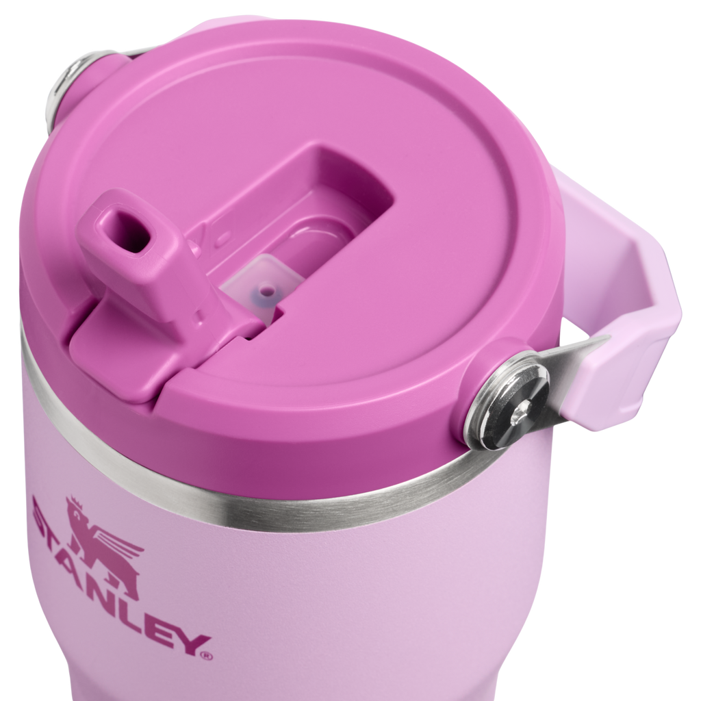 Stanley The Iceflow Flip Straw Tumbler 20oz - SOFT ORCHID - lid detail