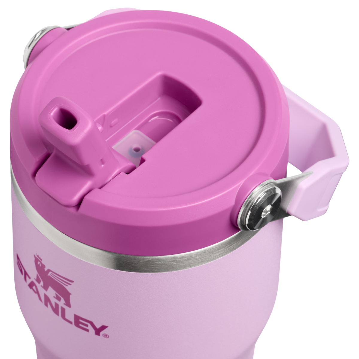 Stanley The Iceflow Flip Straw Tumbler 20oz - SOFT ORCHID - lid detail