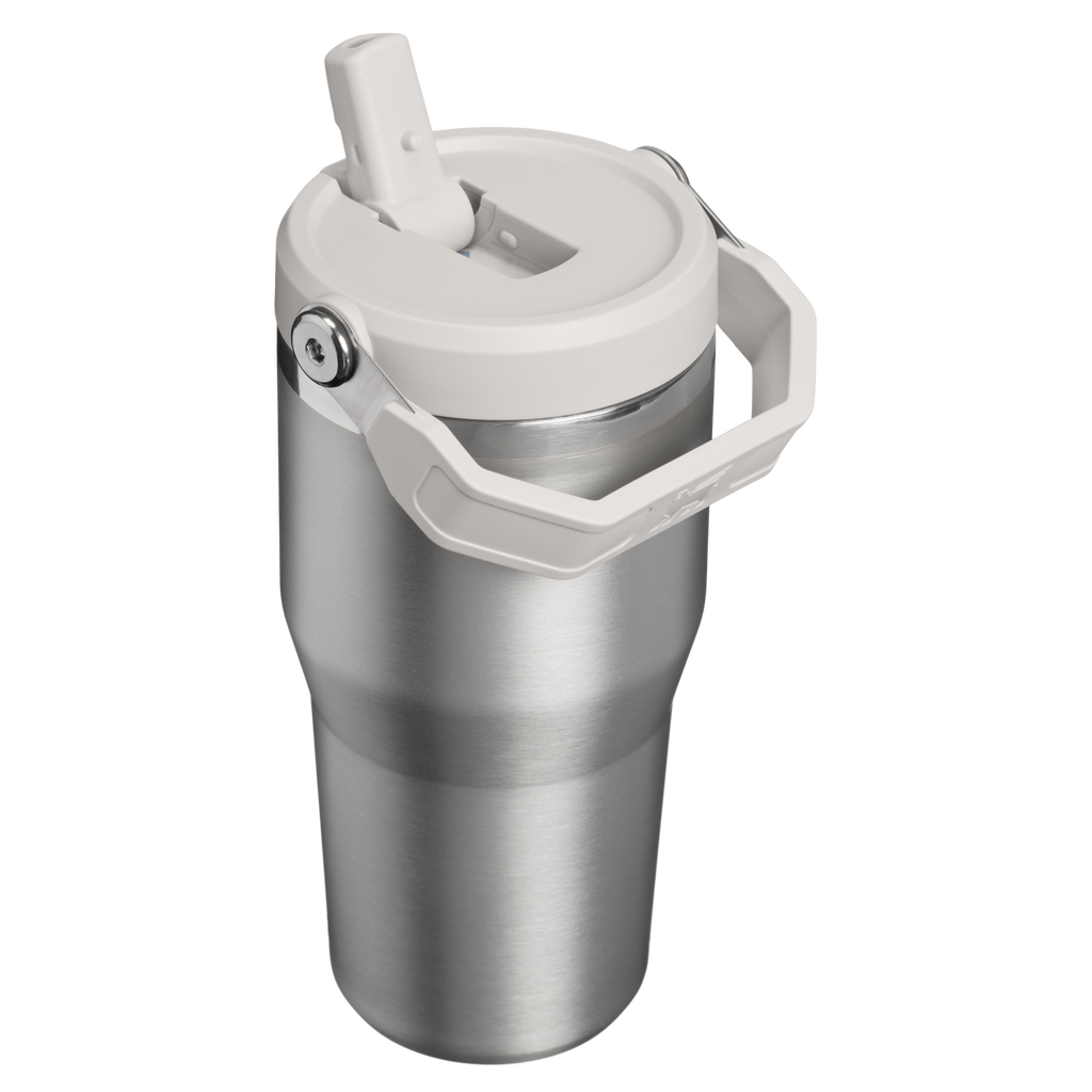 Stanley The Iceflow Flip Straw Tumbler 20oz - STAINLESS STEEL ASH - back