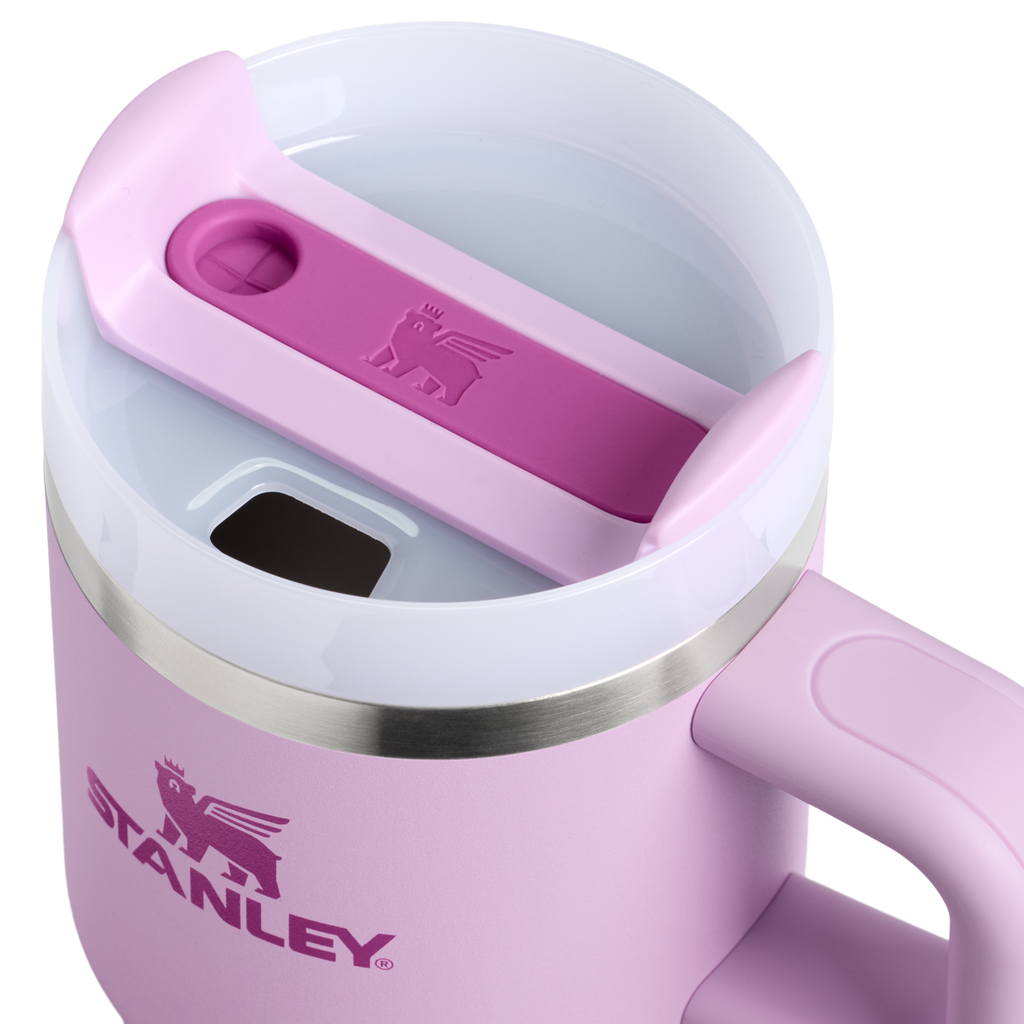 Stanley Quencher H2.0 Flowstate Tumbler 20oz Soft Orchid lid detail