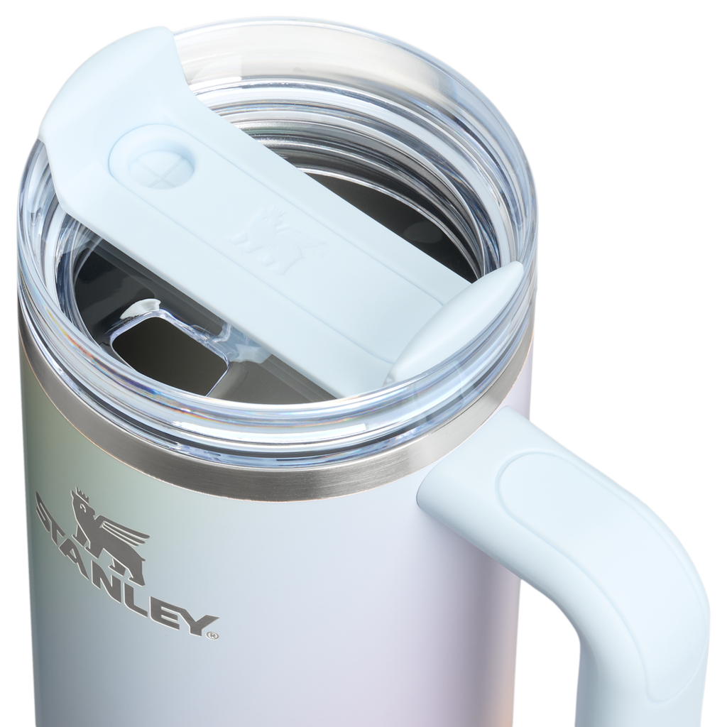 Stanley Quencher H2.0 Flowstate Tumbler 30oz Sunrise Spiral lid detail