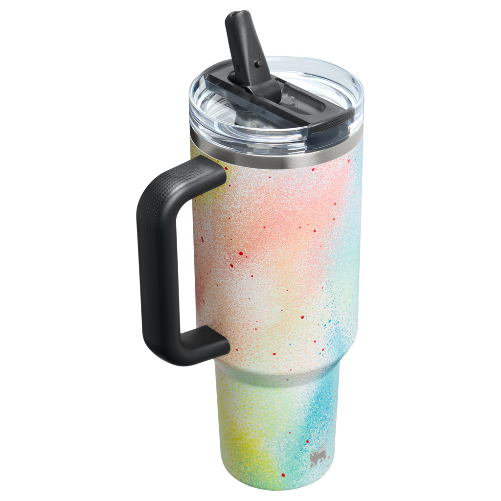 Stanley Quencher ProTour Flip Straw Tumbler 40oz Atomic Techgrain back
