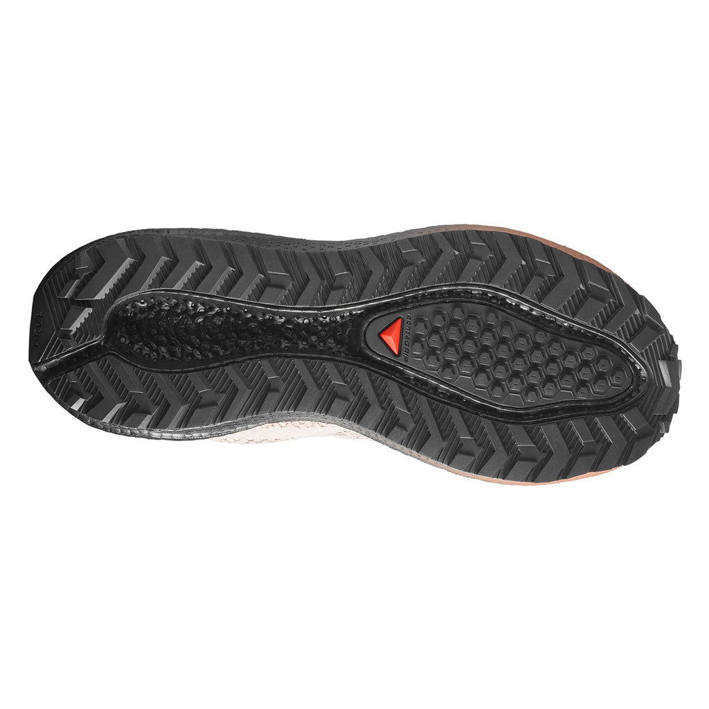 Salomon Women's Aero Blaze 4 GRVL Gore-Tex Running Shoes - Vanilla Ice/Black/Burro - outsole