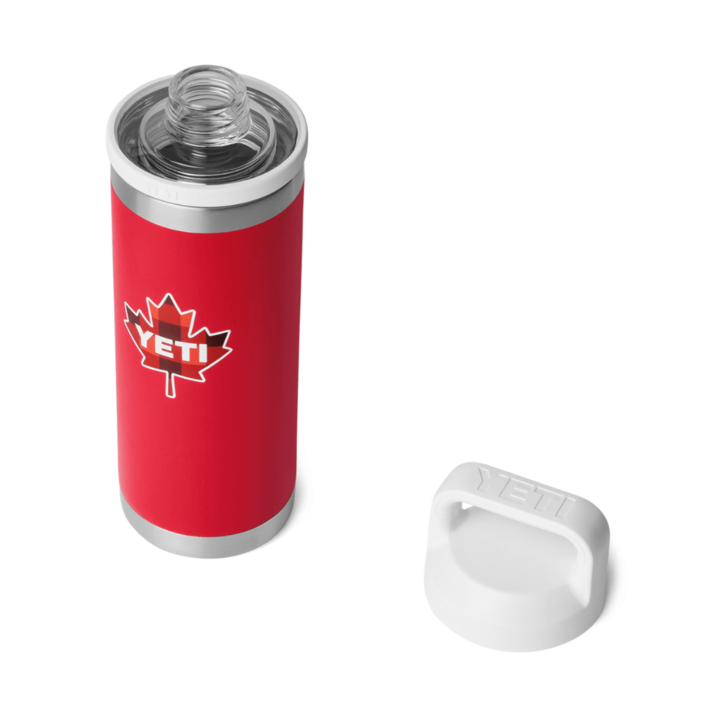 Yeti Rambler 18oz Bottle with Chug Cap - RESCUE RED/WHITE