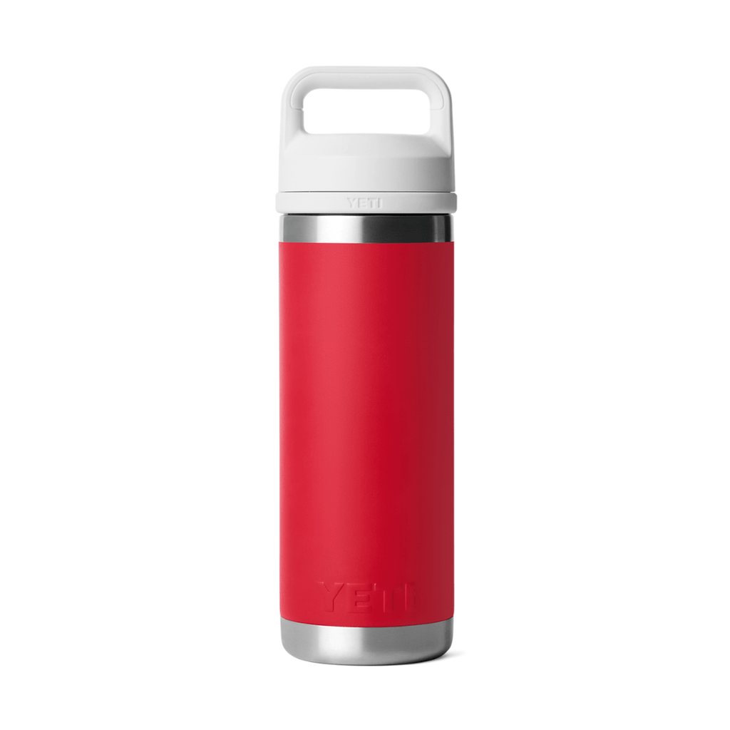 Yeti Rambler 18oz Bottle with Chug Cap - RESCUE RED/WHITE