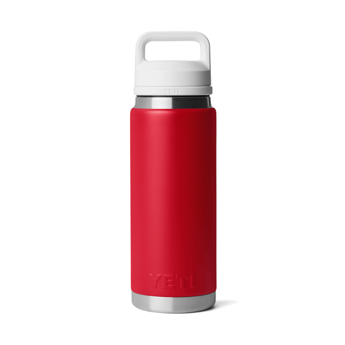 Yeti Rambler 26oz Bottle With Chug Cap - RESCUE RED/WHITE