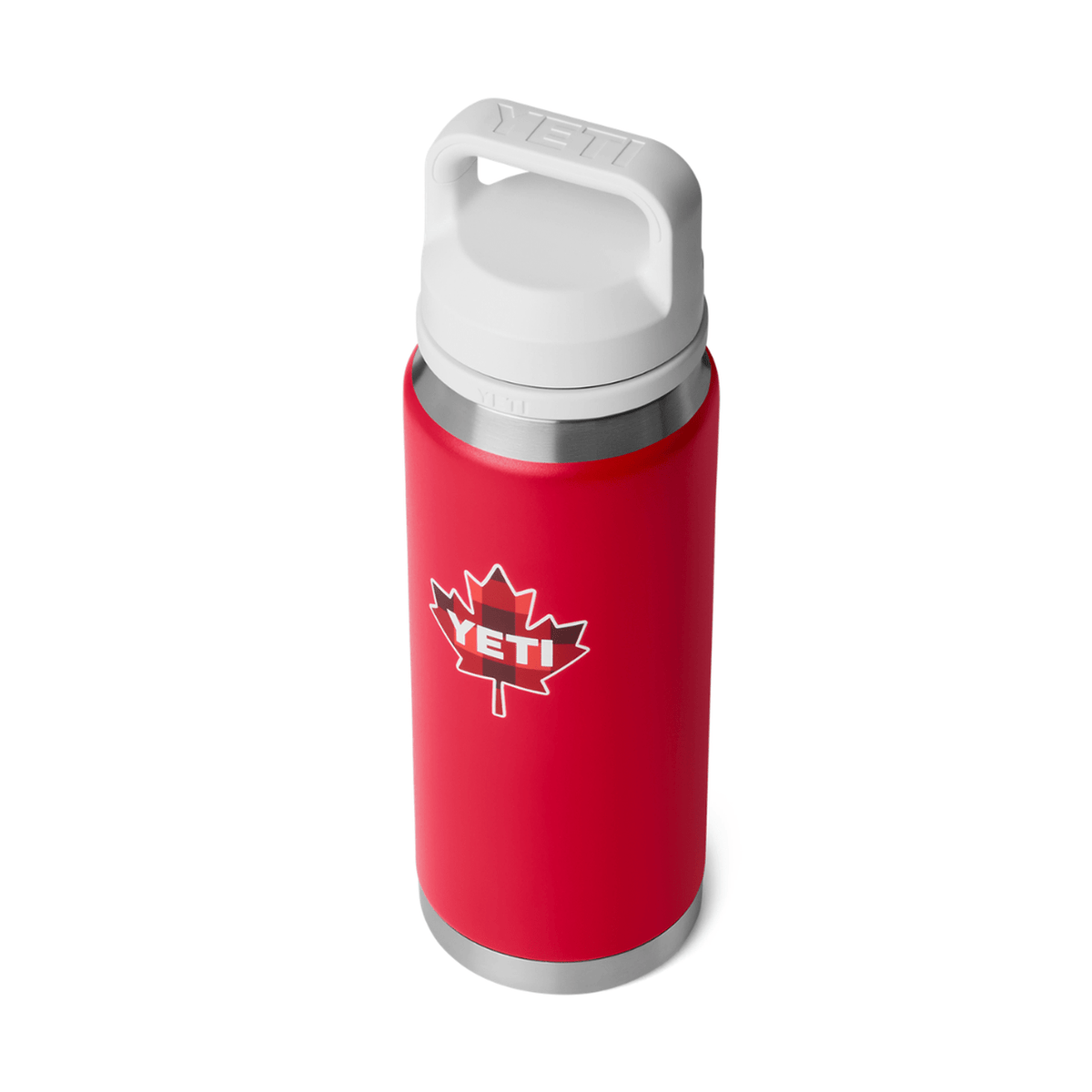 Yeti Rambler 26oz Bottle With Chug Cap - RESCUE RED/WHITE