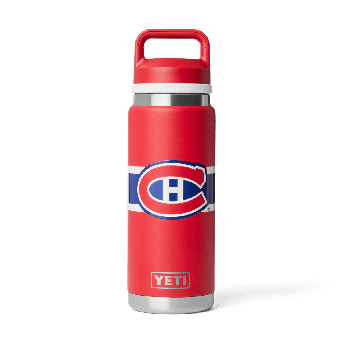 Yeti NHL Rambler Bottle 26oz With Chug Cap - Montreal Canadiens Red, front