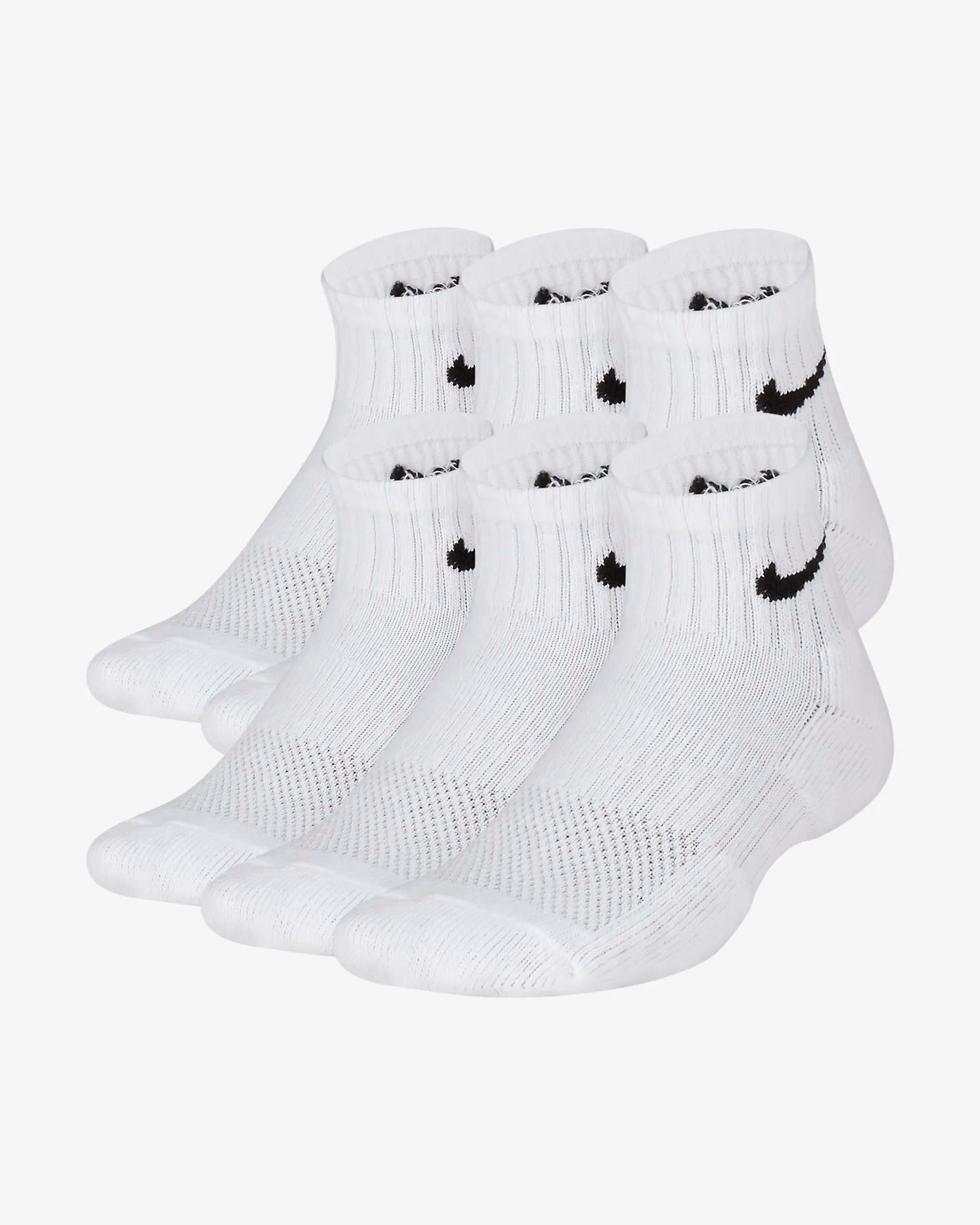 Nike Everyday Kids' Cushioned Ankle Socks (6 Socks)