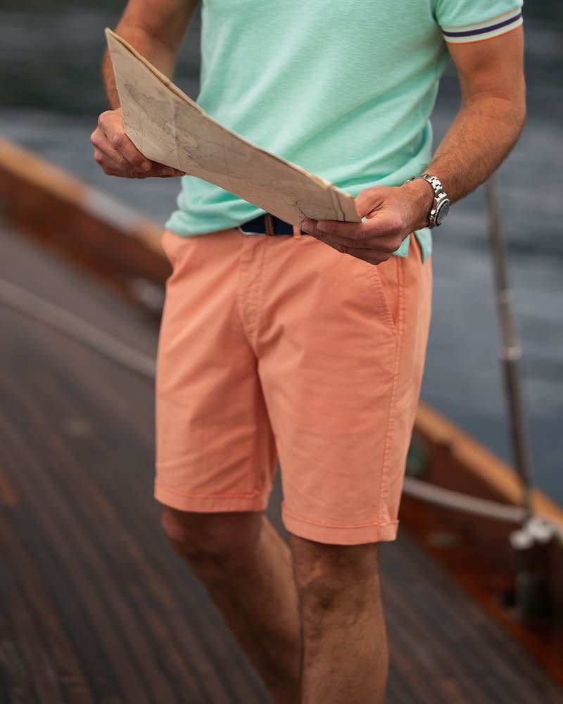 NZA 26CN620 Spring Orange chino shorts - lifestyle