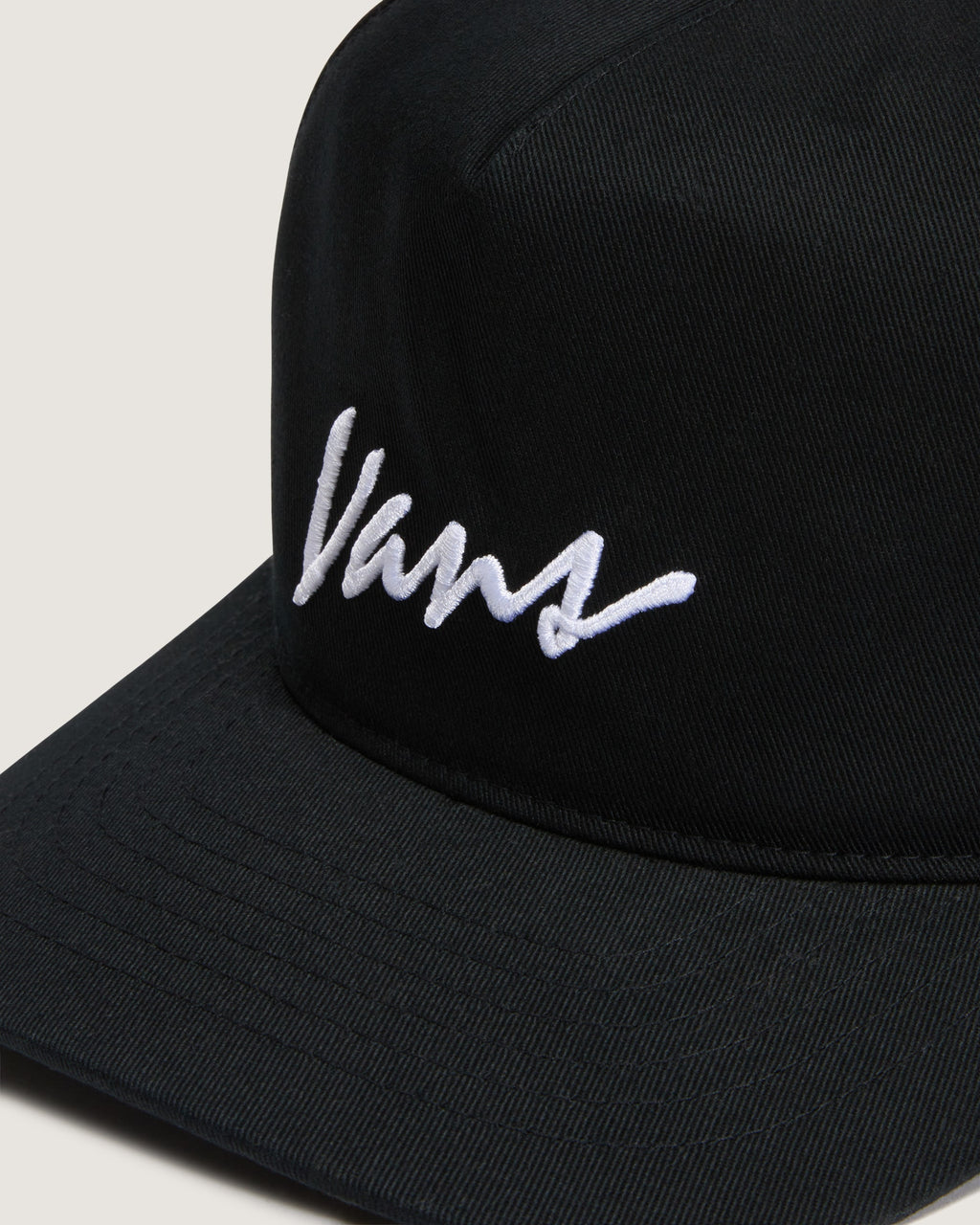 Vans Youth Classic Script Snapback Black detail