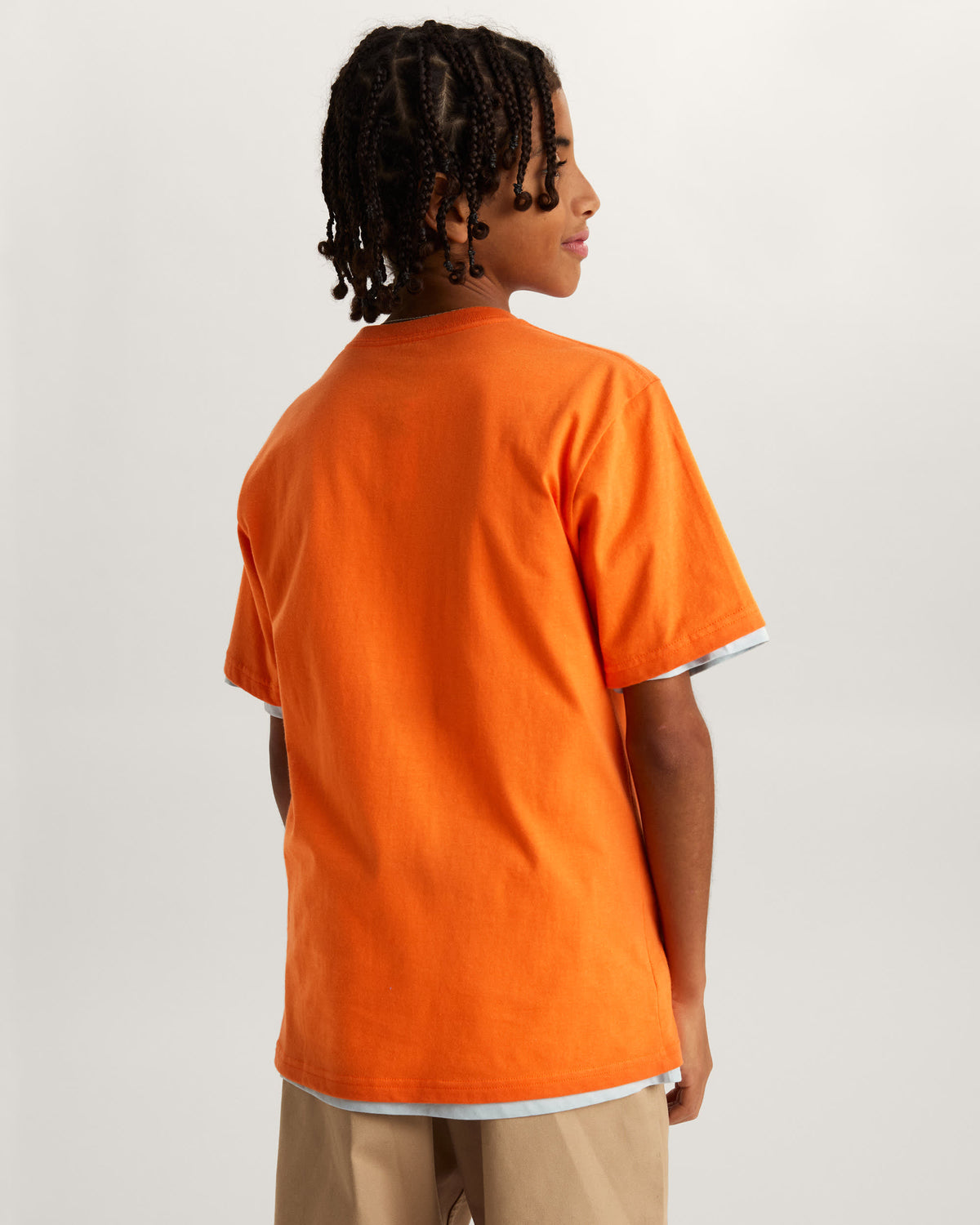 Vans Kids Stretch Logo T-Shirt Flame detail 2