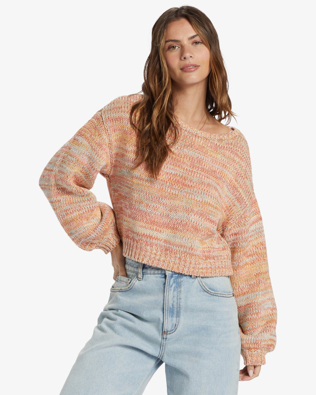 Billabong Vivid Sun Pullover Sweater in Multi - front