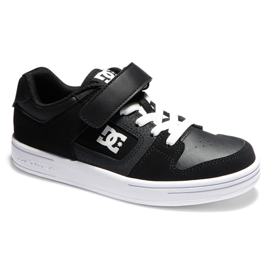 DC Toddler Manteca 4 Shoes - Black/White side view