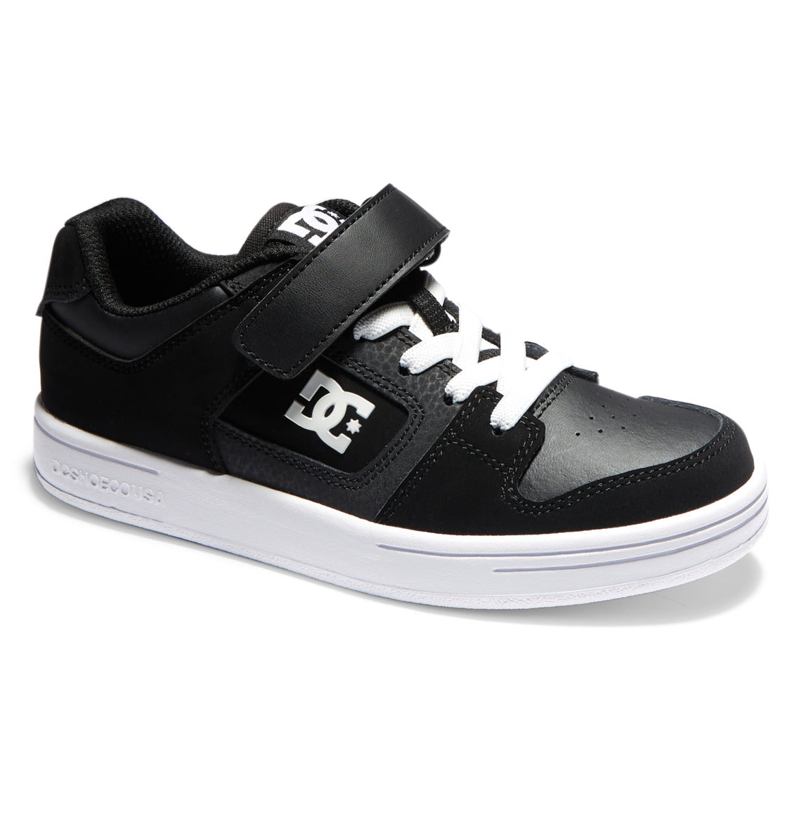 DC Toddler Manteca 4 Shoes - Black/White side view