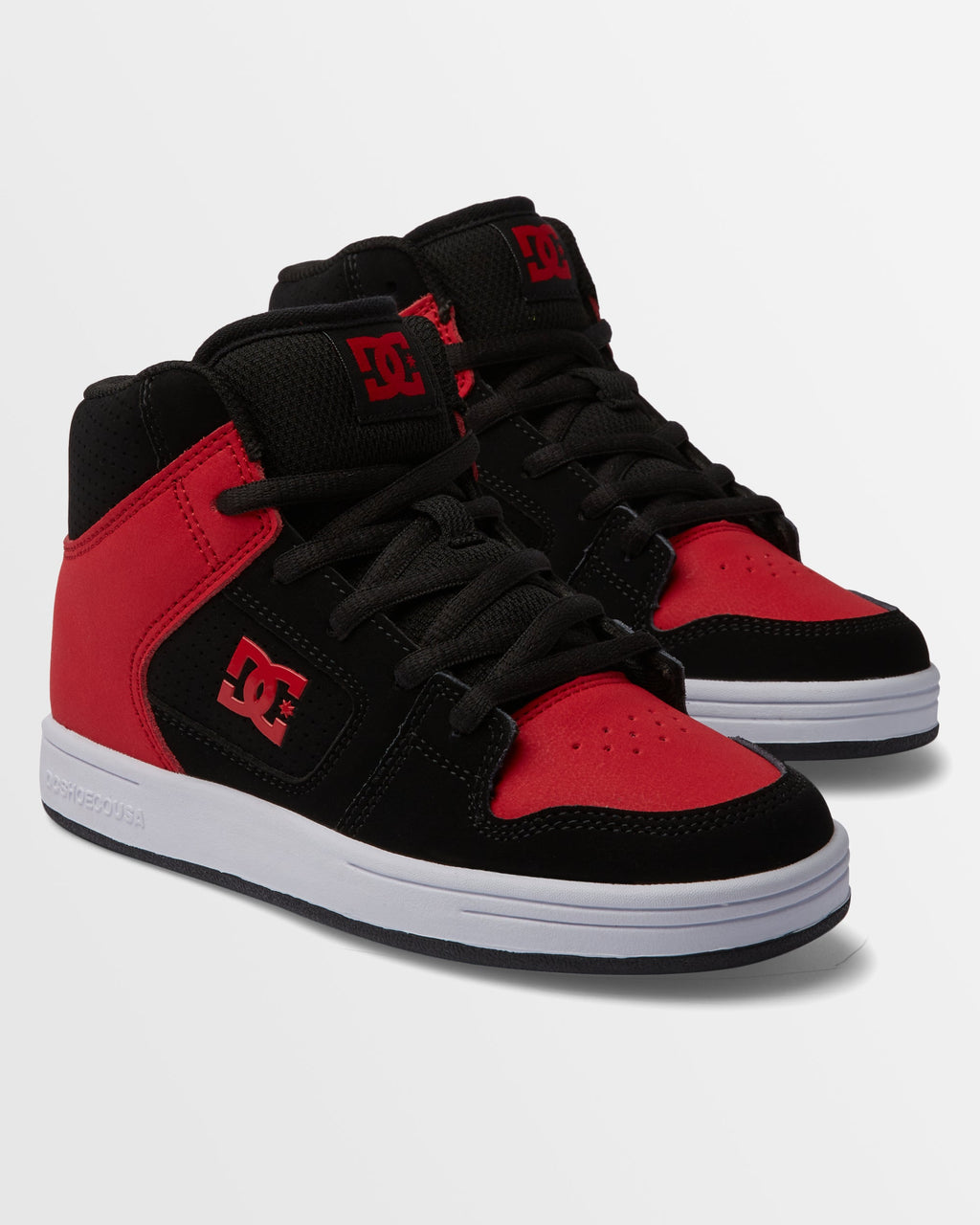 DC Boys' Youth Manteca 4 Hi Shoes - Black/Red/White