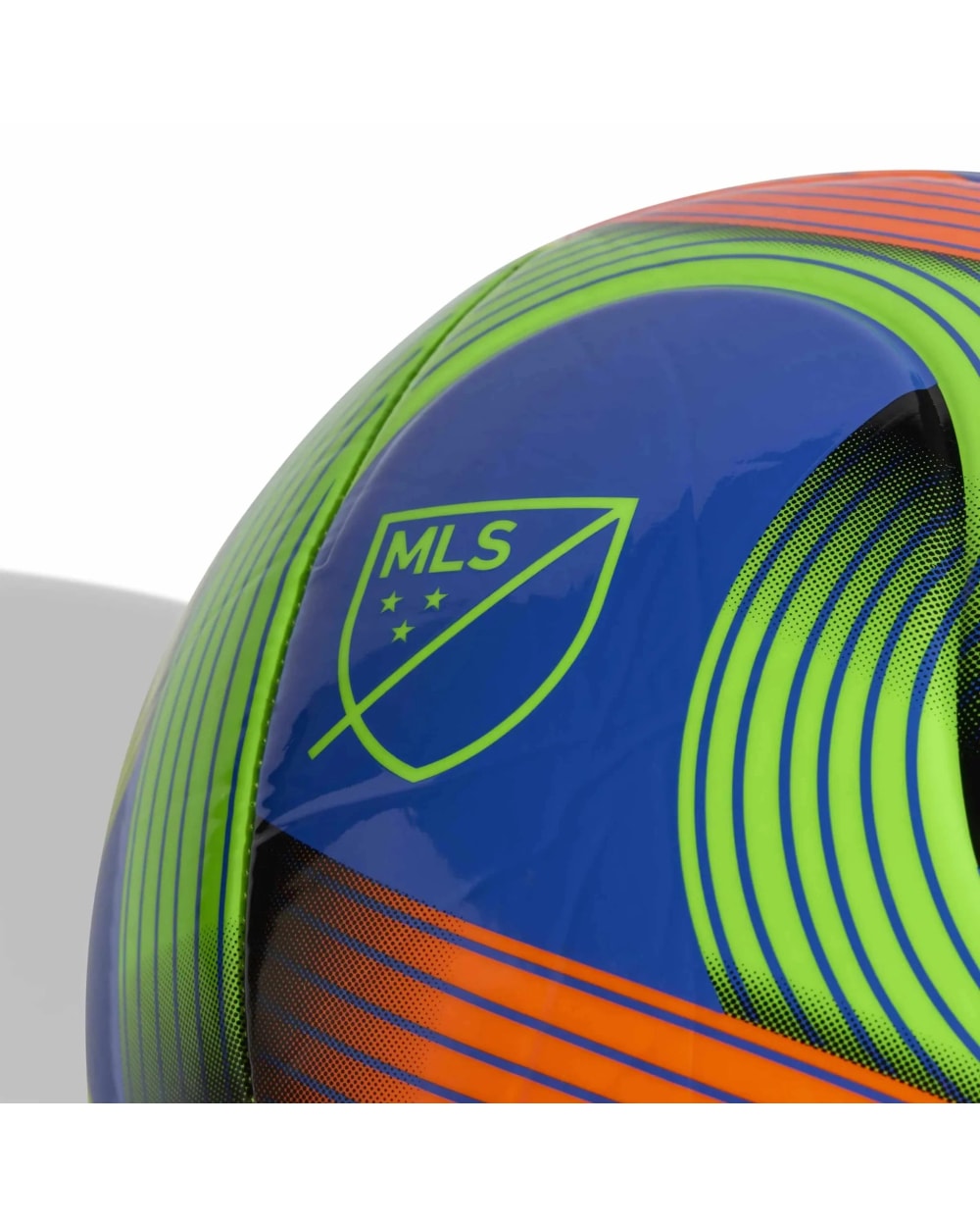 Adidas 2026 Major League Soccer Club Soccer Ball Hi-Res Blue - MLS crest detail