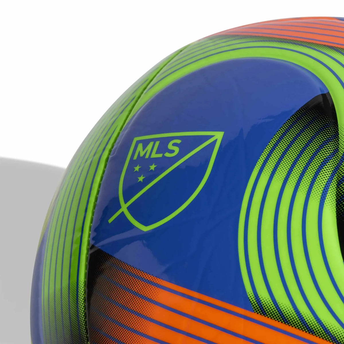 Adidas 2026 Major League Soccer Club Soccer Ball Hi-Res Blue - MLS crest detail