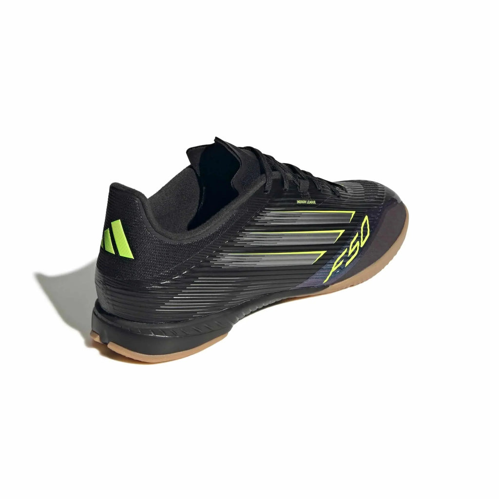 Adidas Men's F50 League Indoor Soccer Shoes - Black/Lemon