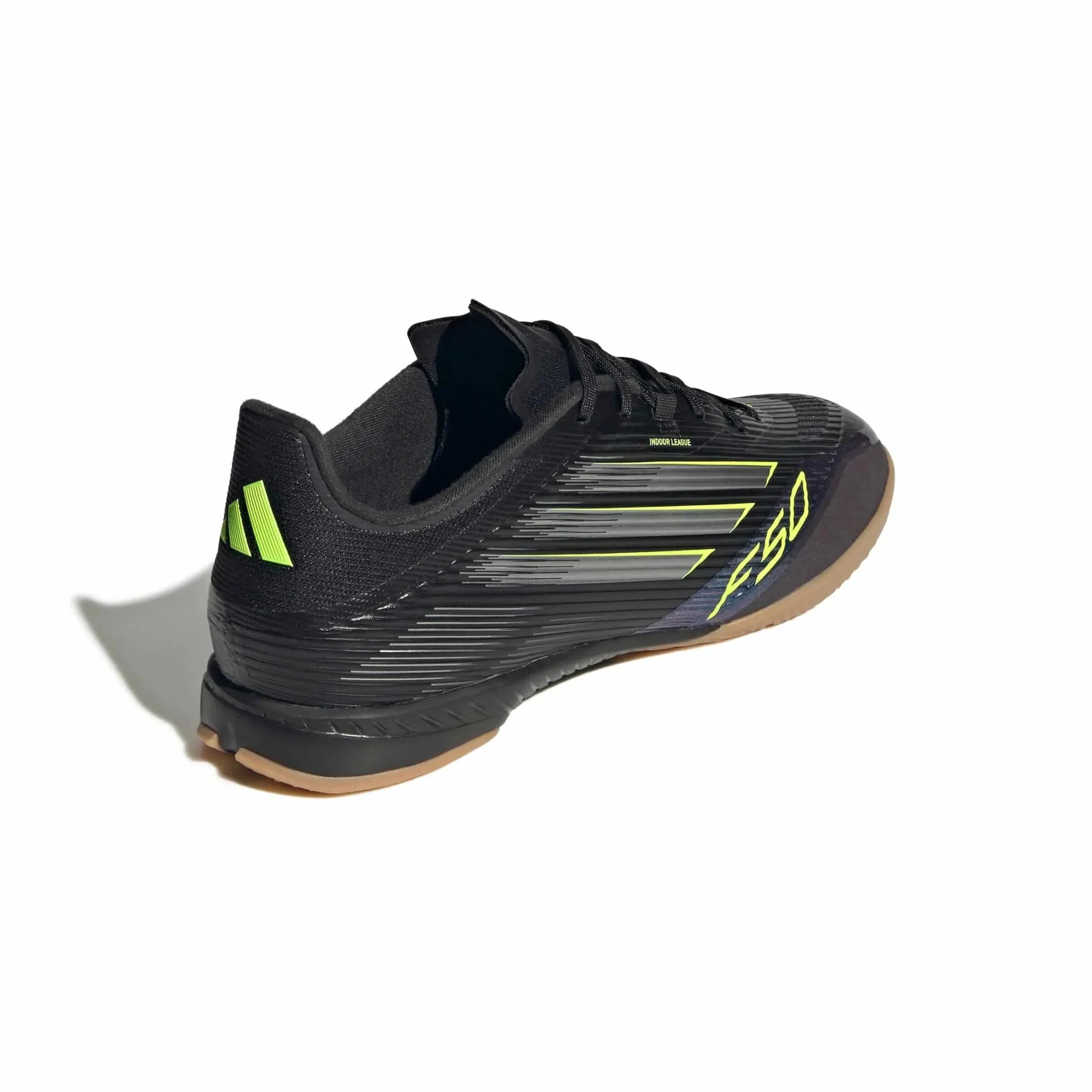 Adidas Men's F50 League Indoor Soccer Shoes - Black/Lemon