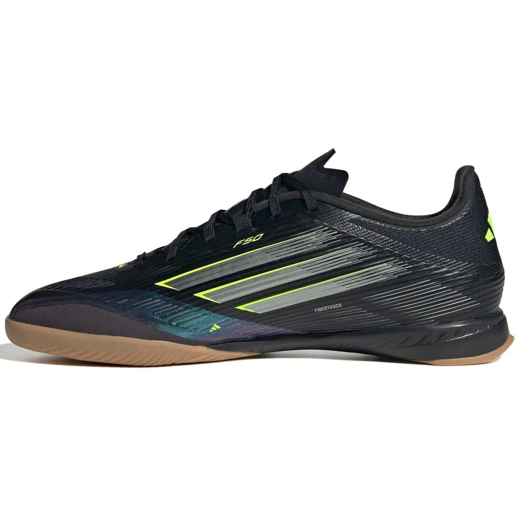Adidas Men's F50 League Indoor Soccer Shoes - Black/Lemon