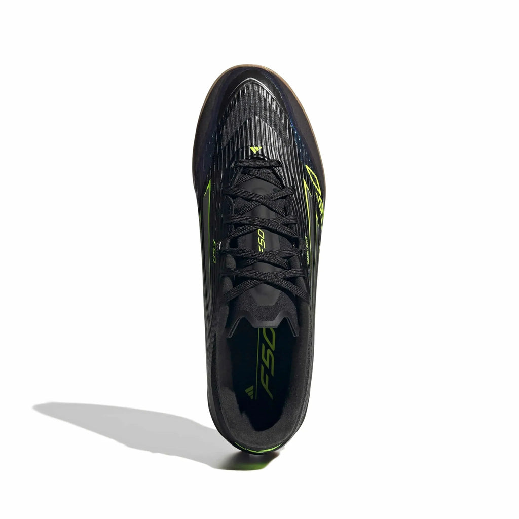 Adidas Men's F50 League Indoor Soccer Shoes - Black/Lemon